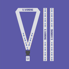 event lanyard keychain for company business id card