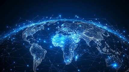 A Digital Representation of the Earth with Connected Cities