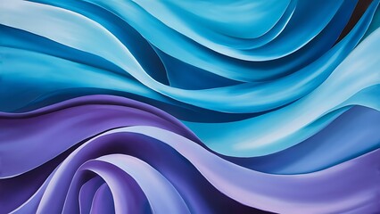 Obraz premium Abstract background with flowing blue and purple paint