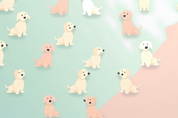 seamless pattern with cats