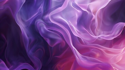 Fototapeta premium Wallpaper Abstract purple background with waves, curves, and lines, creating a sense of movement and depth