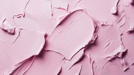 Obraz premium a close-up, top-down view of milky pink paint filled entire frame