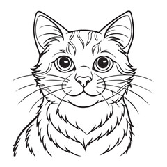 Obraz premium Cat Silhouette vector Graphic perfect for design projects