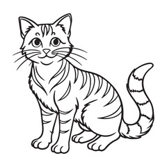 Cat Silhouette vector Graphic perfect for design projects