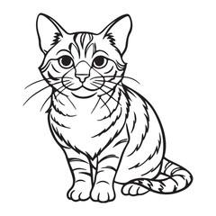 Cat Silhouette vector Graphic perfect for design projects