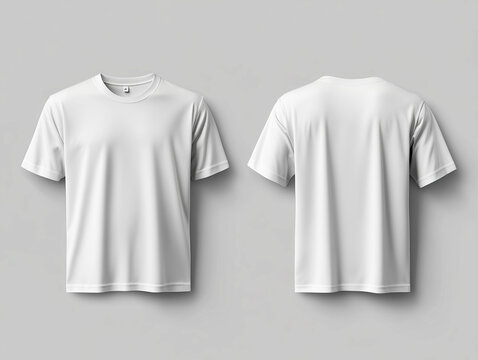 Tシャツ　モックアップ　白　Tシャツ　前身頃　後身頃