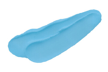 Isolated light blue clay texture on transparent background.