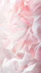 Obraz premium Elegant pink and white abstract fabric waves for creative design backgrounds