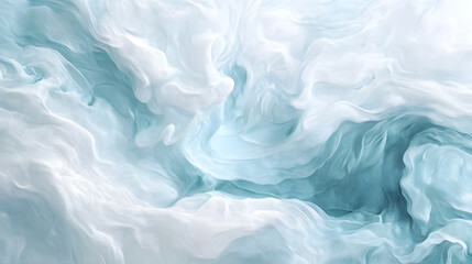 Obraz premium Tranquil Ocean Waves: A Graphic Oil-Painting Depiction of Serene Seawater