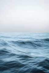 Fototapeta premium Tranquil Ocean Waves: A Graphic Oil-Painting Depiction of Serene Seawater