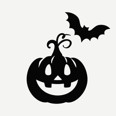 Dynia na Halloween. Wektorowa ilustracja. © Monika
