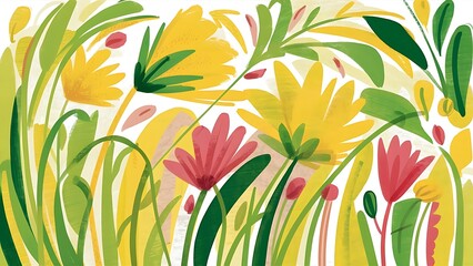 Vector abstract spring background