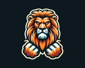 lion head vector