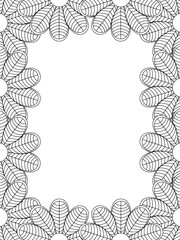 All these designs are hand-drawn and unique 
Flower Border is a Beautiful black and white illustration for aadult coloring book,
This is a printable Beautiful Zentangle Coloring page for KDP Interior,