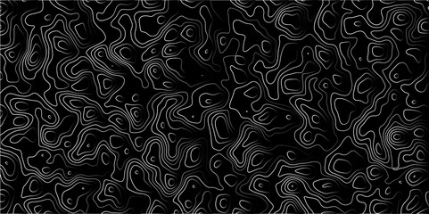 Abstract Gradient line topographic Contour Scheme & Geographic Moutain terrain. Contour map background. Cartographic Weave with seamless striped patterns and wavy gradient lines