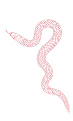 A simple cartoon snake pattern