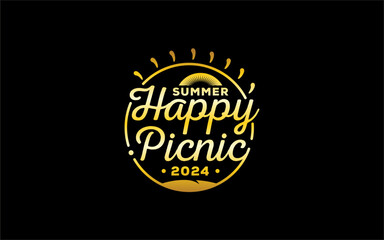 Fototapeta premium Illustration graphic vector of family picnic time design template