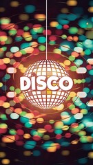 Obraz premium Abstract bokhe lights background. Disco music. Vector illustration. EPS 10