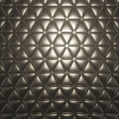 Fototapeta premium Exquisite backdrop marrying modern minimalism with metallic allure. Featuring round triangles, it exudes geometric sophistication and understated charm for wallpaper, banner, background, landing page
