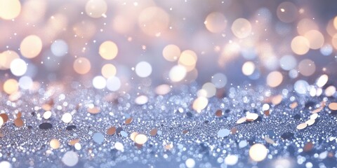 Fototapeta premium Stunning silver sparkle background with shimmering effects for elegant design projects