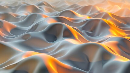 Obraz premium Wallpaper Abstract background with waves forming an elegant and futuristic design