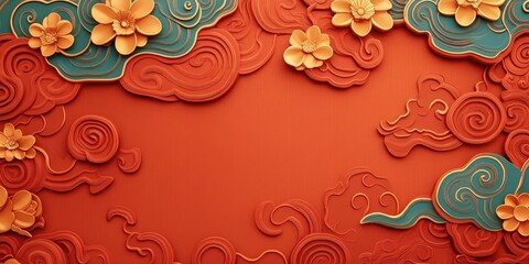 Elegant Korean traditional paper texture with intricate patterns, perfect for artistic projects and presentations