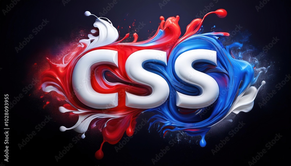 Poster creative css design concepts with colorful swirls