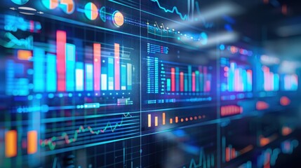 Modern Data Visualization with Colorful Graphs and Charts