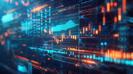 Digital Data Visualization with Chart and Graph Elements
