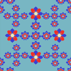 seamless pattern with flowers