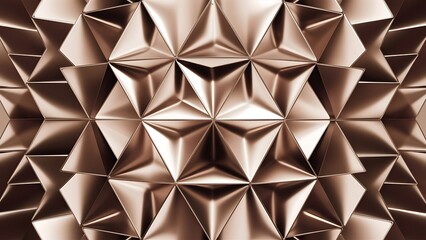 Exquisite backdrop marrying modern minimalism with metallic allure. Featuring round triangles, it exudes geometric sophistication and understated charm for wallpaper, banner, background, landing page