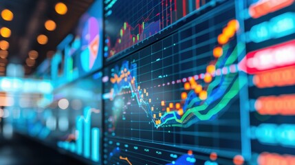 Obraz premium Data Visualization for Financial Analysis