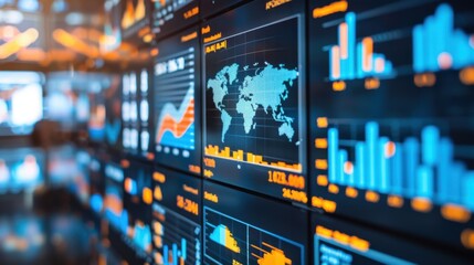 Dynamic Global Data Visualization on Digital Screens