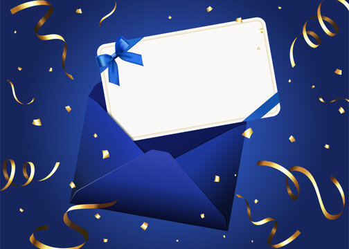 blue envelope and coupon illustration