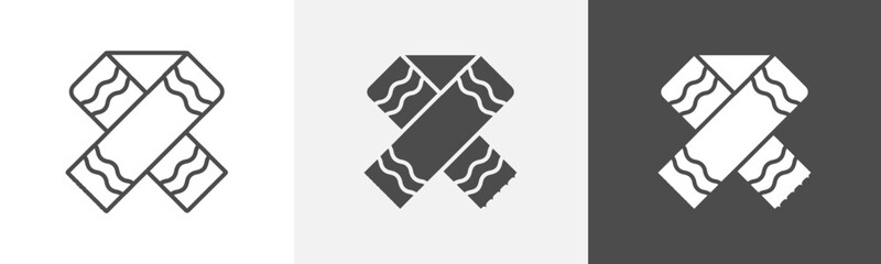 muffler icon Symbol in isolated background