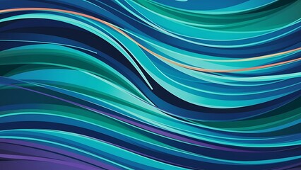 Vector Abstract color waves design element. Set banner