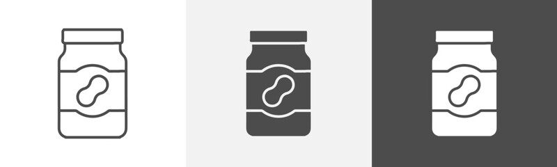 peanut butter icon Symbol in isolated background