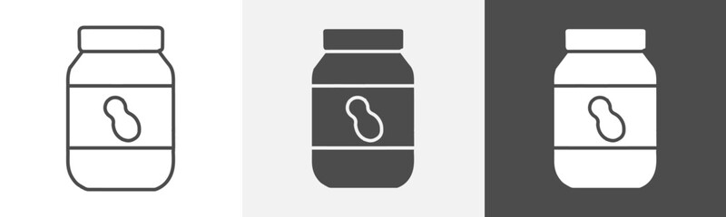 peanut butter icon Symbol in isolated background