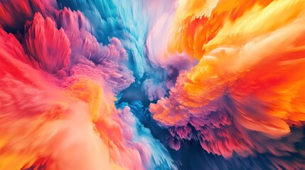Obraz premium Abstract Colorful Cloud Burst