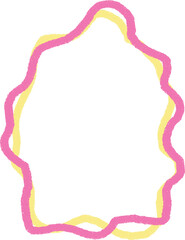 frame with pink ribbon