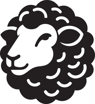sheep head silhouette