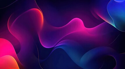 Obraz premium Abstract Neon Waves
