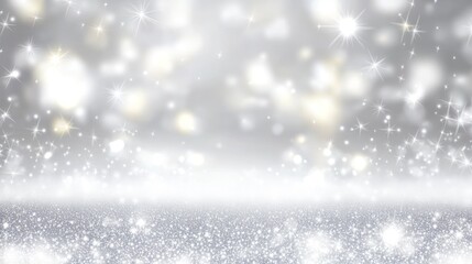 Fototapeta premium Abstract Silver Glitter Background