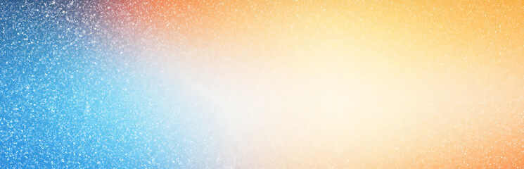Fototapeta premium Orange blue white grainy gradient background, abstract noise texture pastel light banner