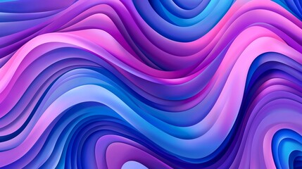 Wallpaper A modern abstract background forming wavy shapes with a blue and purple gradient