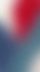 Abstract red and blue   blurry gradient background with grain and soft noise texture.