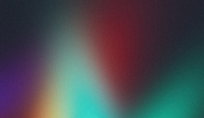 Grainy background autumn noisy banner, teal purple red blue grunge texture abstract retro poster, header cover backdrop design background