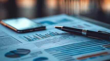 Close-up of Business Documents and Contract Details