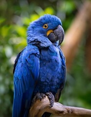 Obraz premium blue and yellow macaw parrot