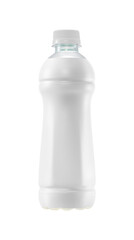 White empty plastic bottle  sample packaging bottle  PNG transparent.